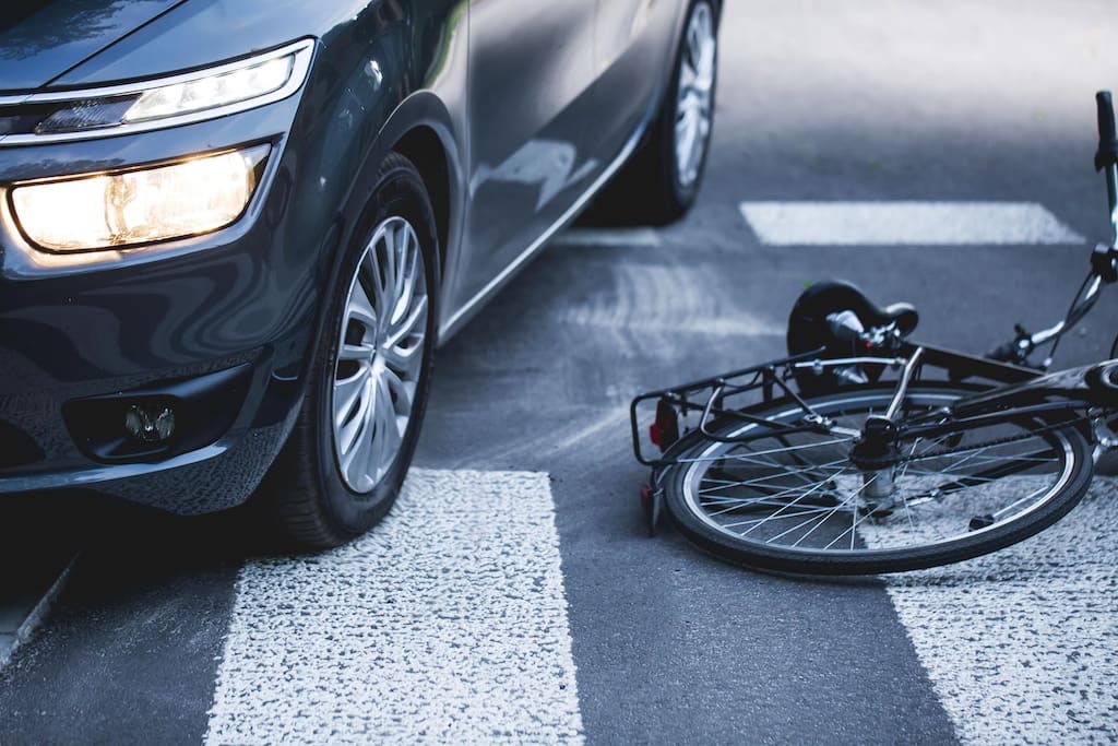 Light Vehicle And Bicycle Accident