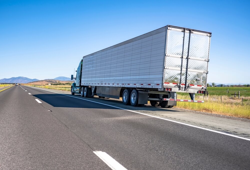 Truck Stopped At The Side Of The Road